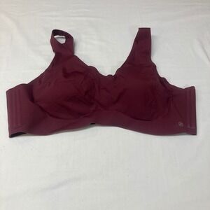Honeylove Crossover Bra Burgundy Wine Wireless Seamless Plus Size 3X LWBR0101